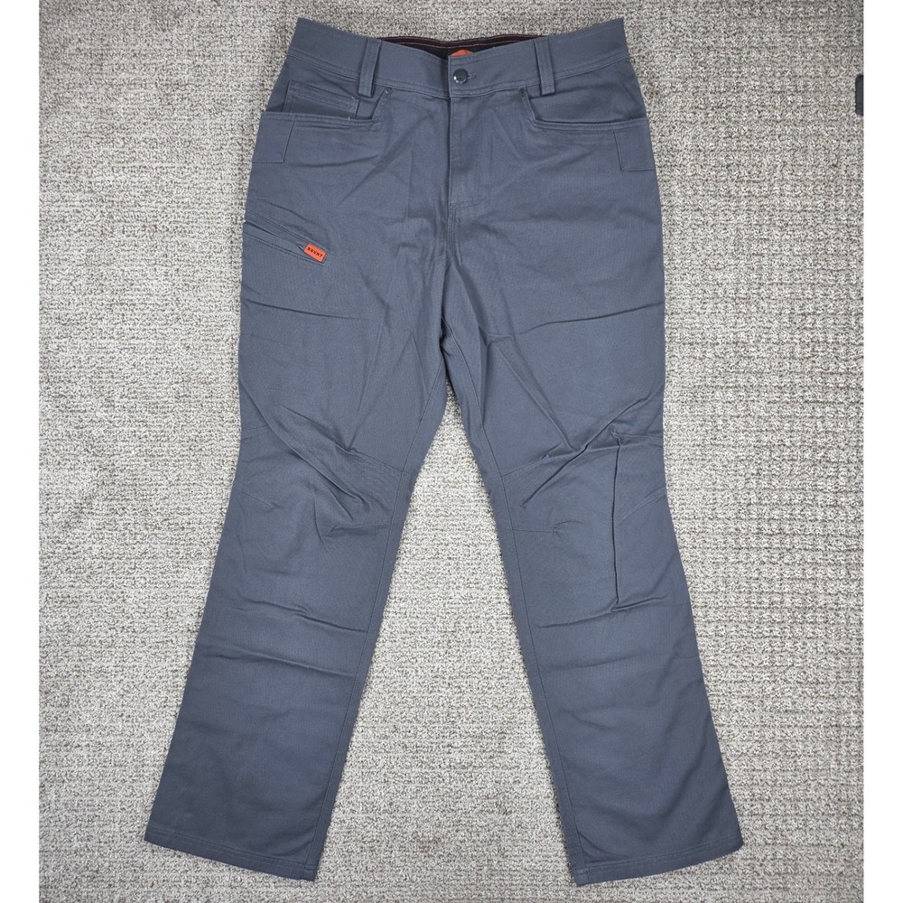 BRUNT The Torra Work Pant Gray Mens 32x32 Utility Canvas Cargo Pants NWT